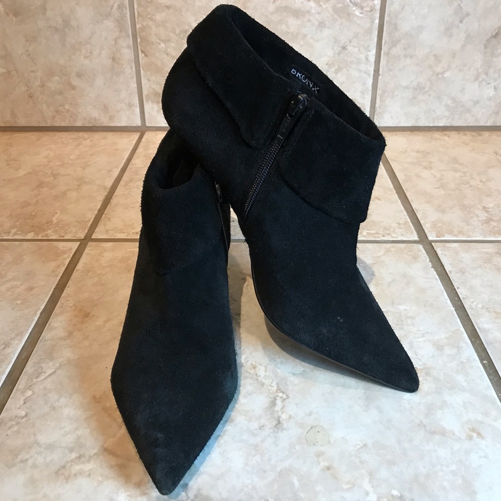 Bronx Vivian Black Heeled Ankle Boots - Picture 4 of 7